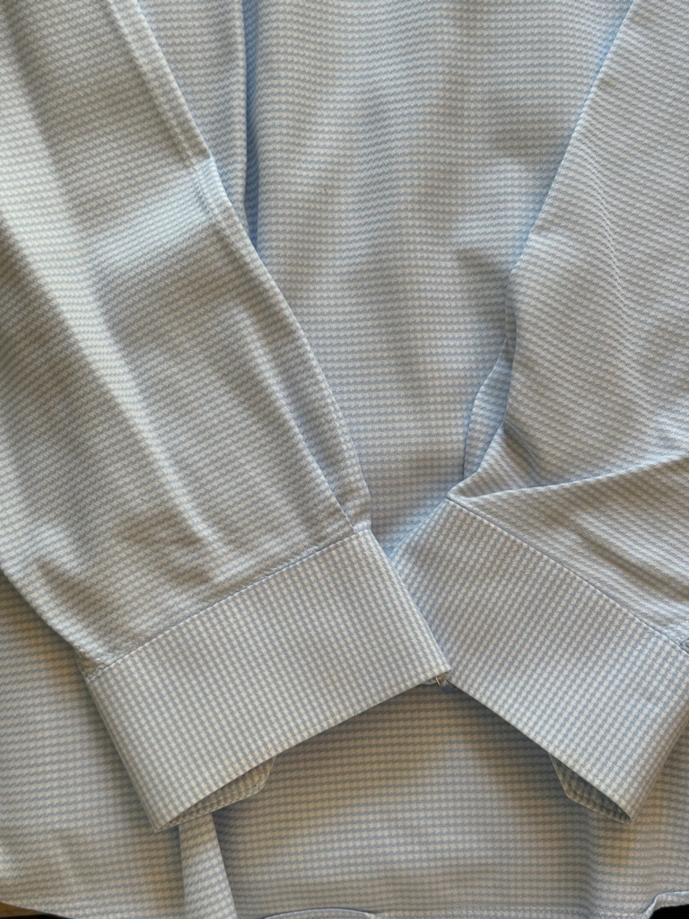 Report Collection Light Blue Micro-Pattern Dress Shirt - Picture 4 of 5